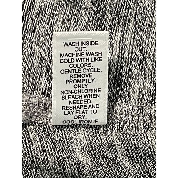 Est.‎ 1946 ASYMMETRICAL BUTTON COLLAR TUNIC KNIT TOP GRAY HEATHER - Picture 7 of 8